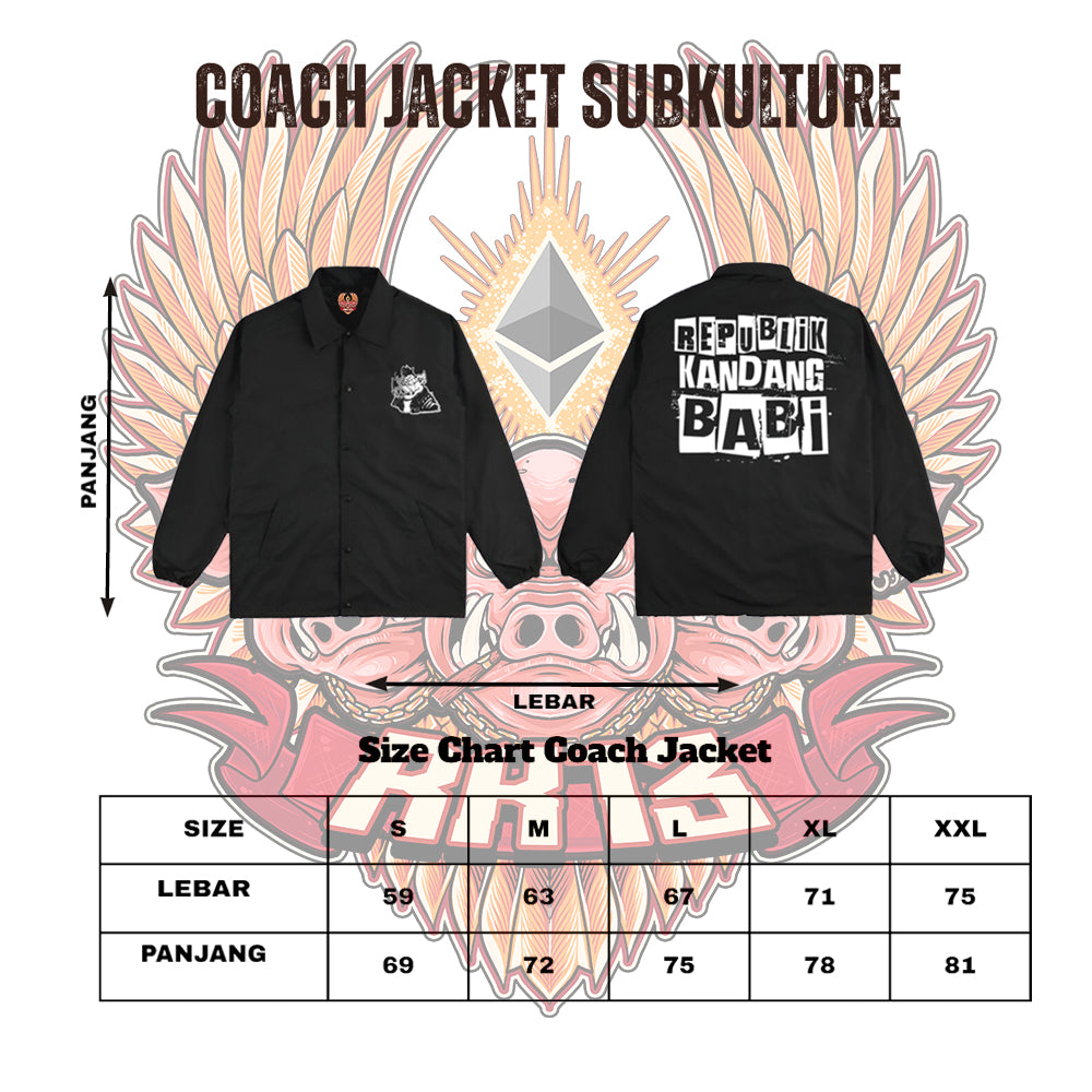 Coach Jacket RK13 SubKulture - Republik Kandang Babi