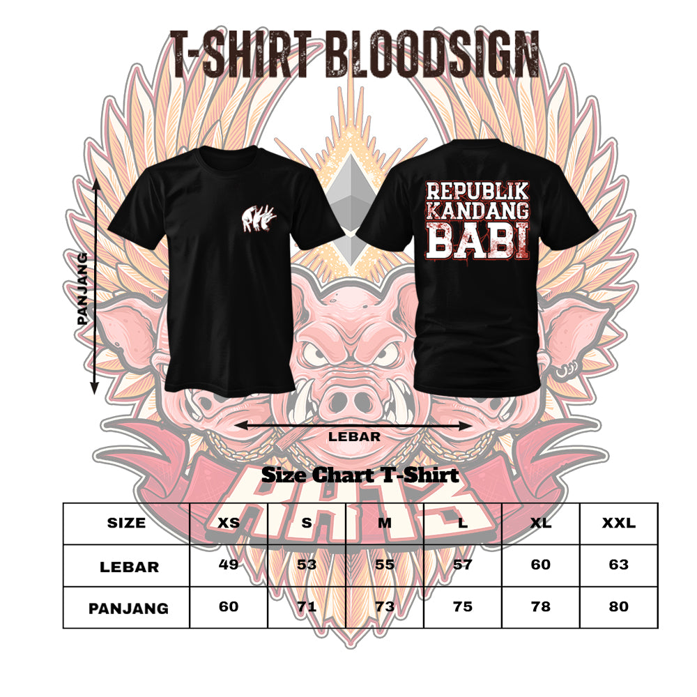 Tshirt RK13 BloodSign - Republik Kandang Babi