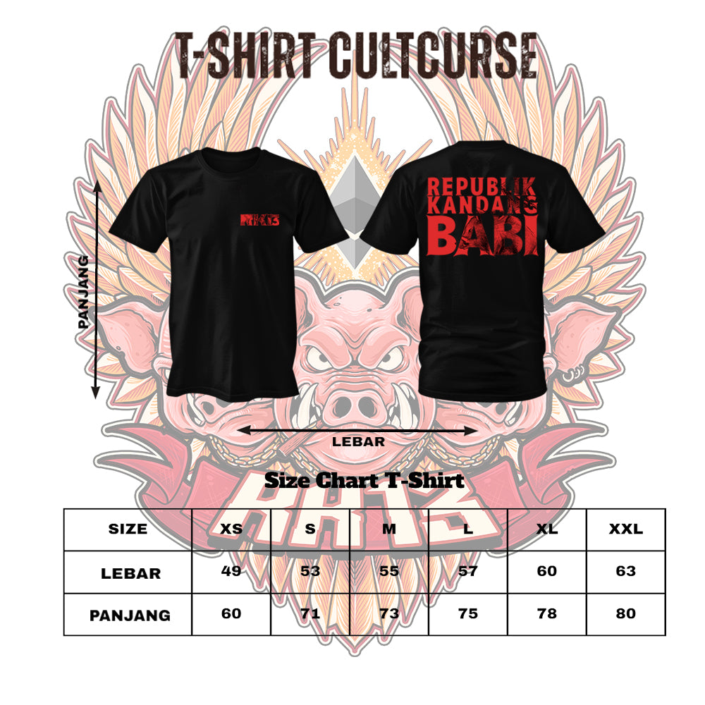 Tshirt RK13 CultCurse - Republik Kandang Babi
