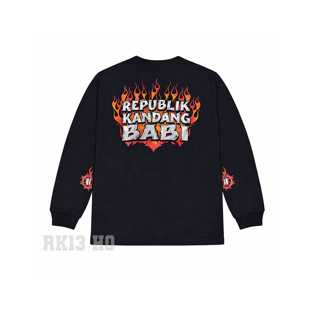 Tshirt Long Sleeve RK13 HellFire  - Republik Kandang Babi