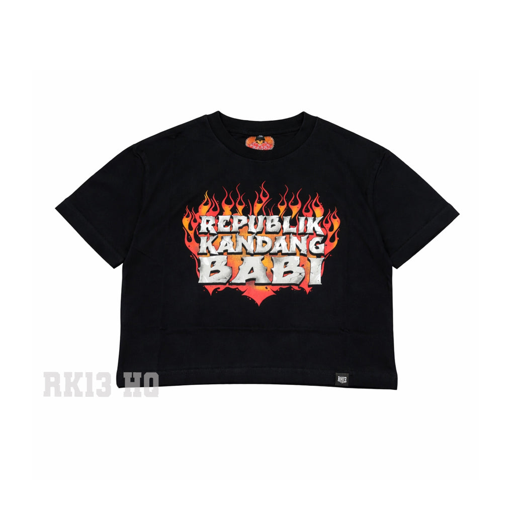 Crop Top Tshirt RK13 HellFire - Republik Kandang Babi