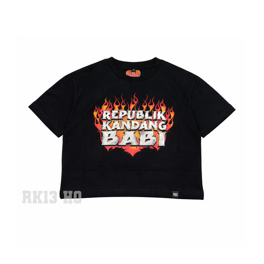 Crop Top Tshirt RK13 HellFire - Republik Kandang Babi