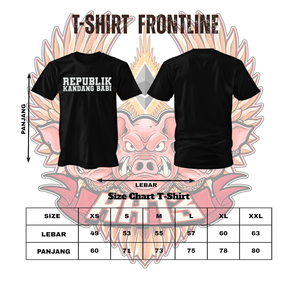 Tshirt RK13 FrontLine - Republik Kandang Babi