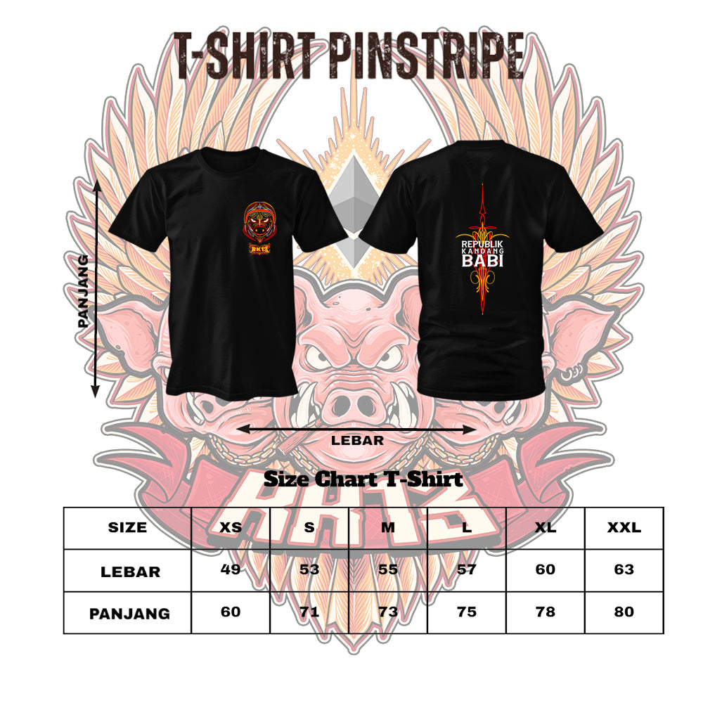 Tshirt RK13 PinStripe - Republik Kandang Babi