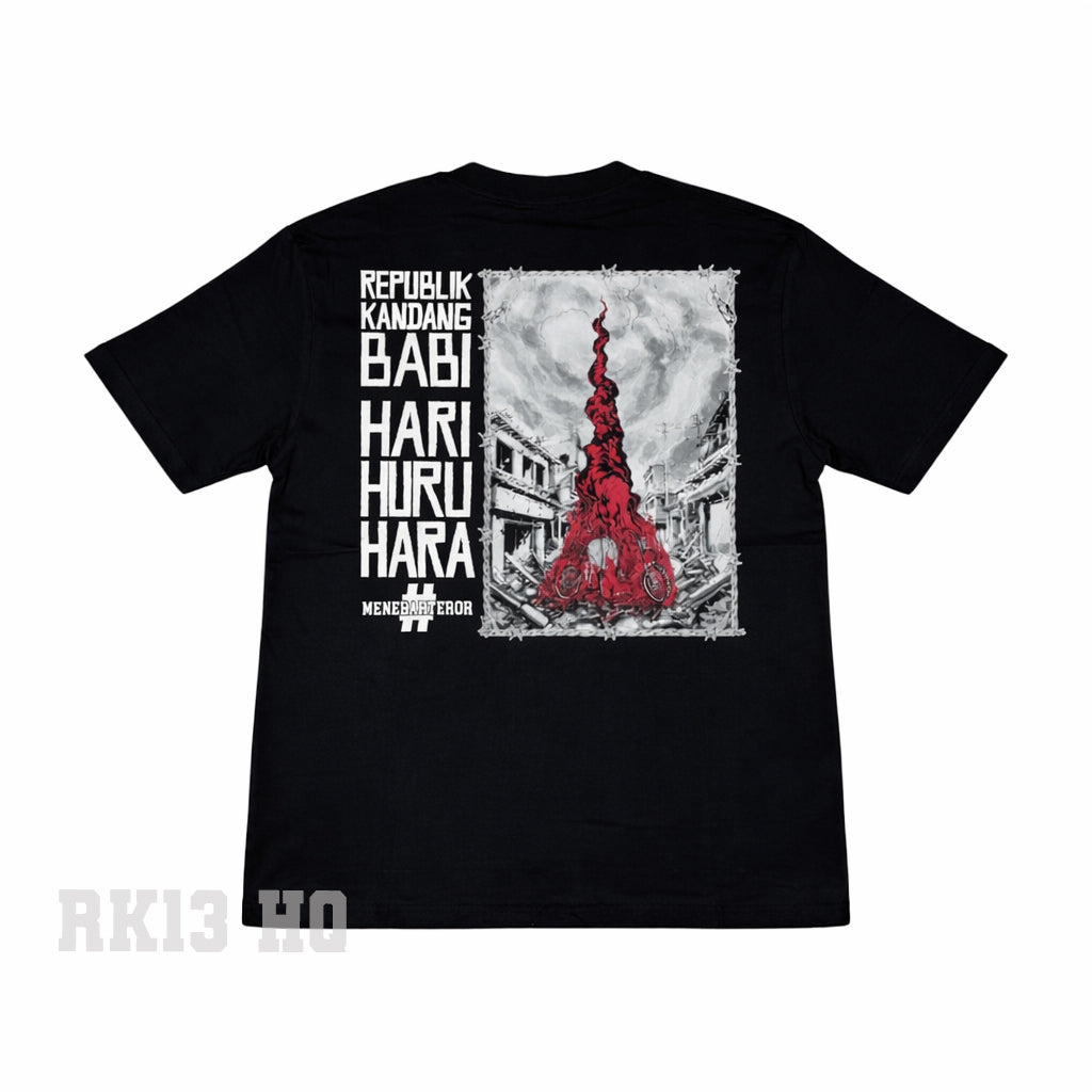 Tshirt RK13 Hari Huru Hara 2025 - Republik Kandang Babi