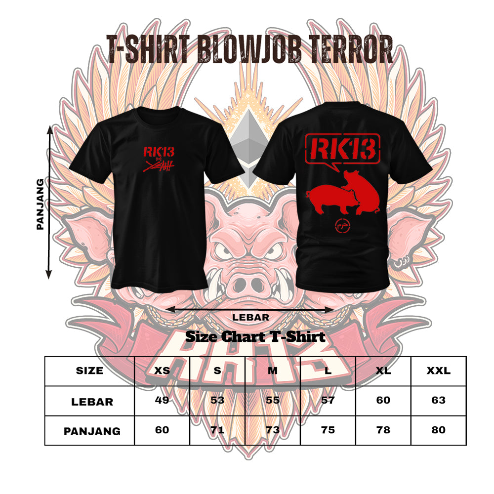Boxset Tshirt RK13 X YEAH BlowjobTerror - Republik Kandang Babi