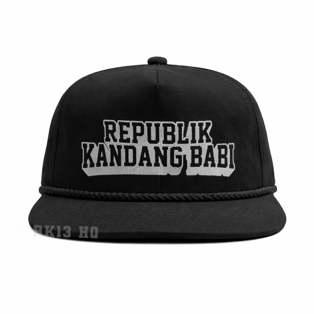 Rope Hat RK13 MadBlack - Republik Kandang Babi